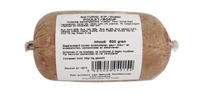 Naturis Compleet Kip/Rund 500 gram