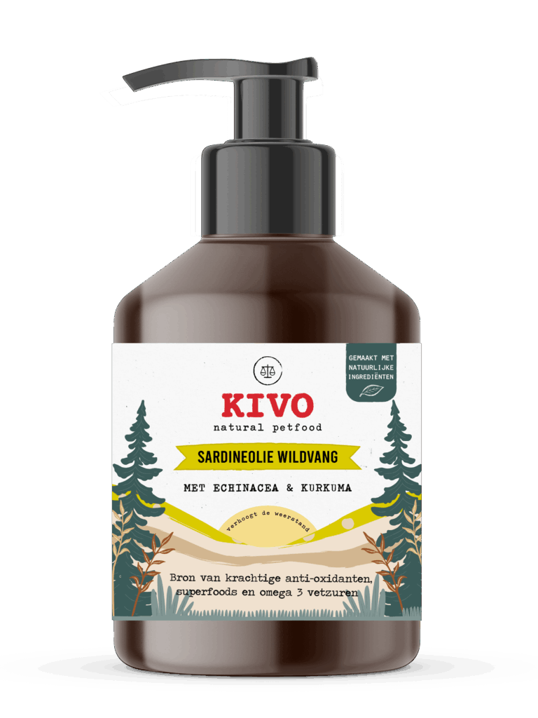 Kivo Sardineolie Echinacea & Kurkuma 500ml