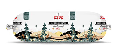 Kivo Gestoomde Rund & Kip – lang houdbaar 600 gram