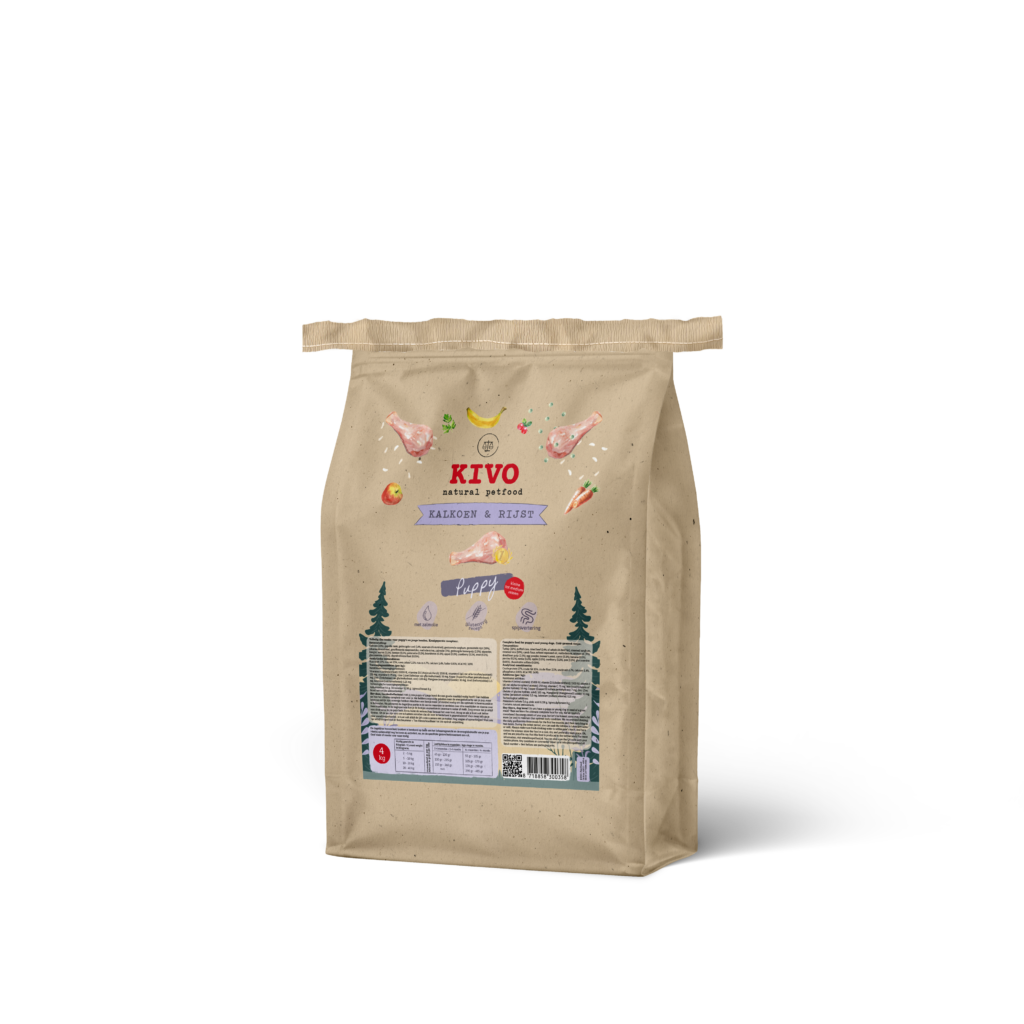 Kivo Kalkoen & Rijst – Puppy 4 kg