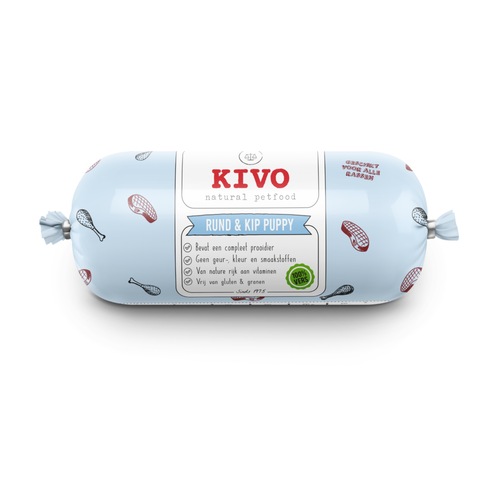 Kivo Rund & kip Puppy Compleet 1000 gram