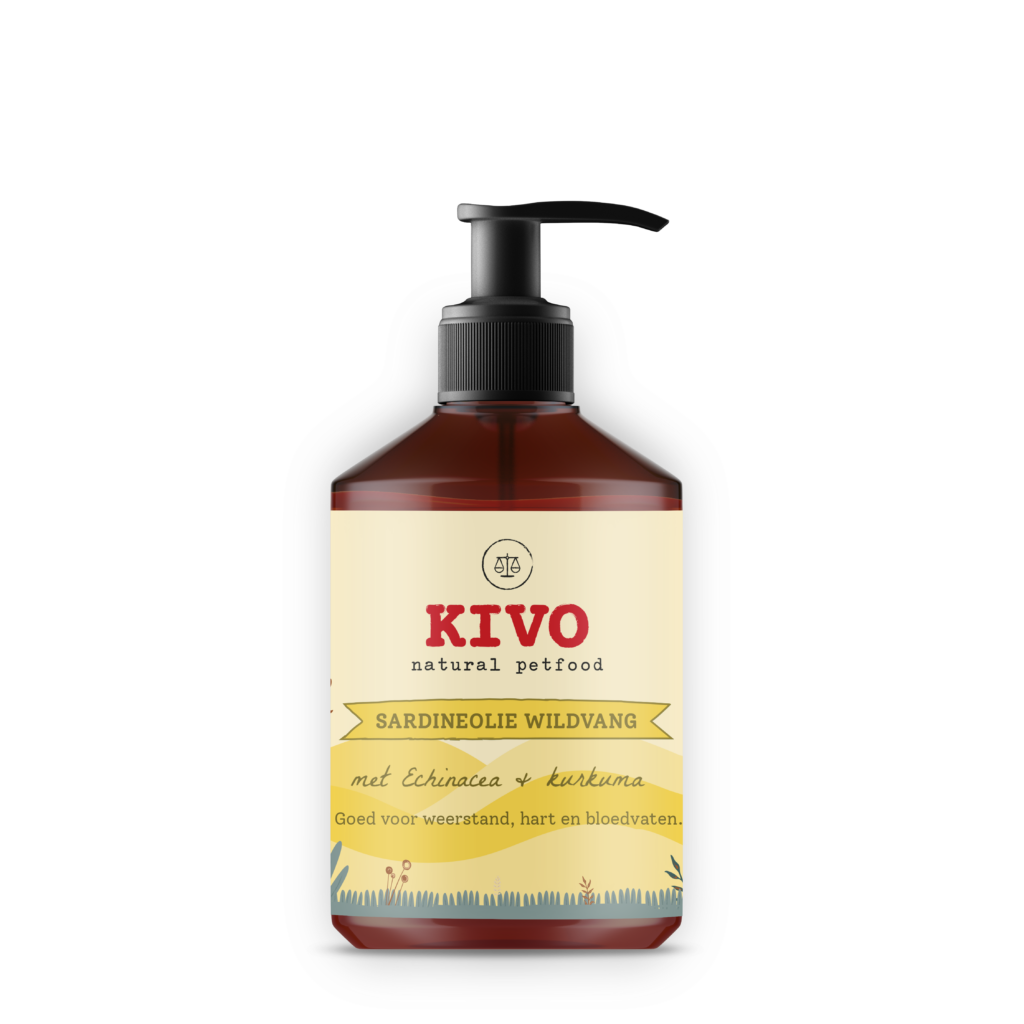 Kivo Sardineolie Echinacea & Kurkuma 500ml