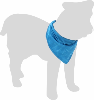 Koelbandana Blauw S